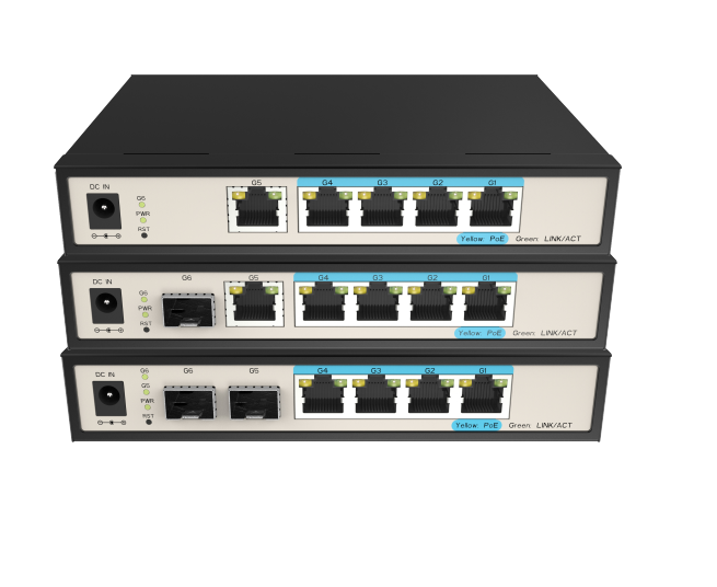 HS3000-3106P Managed Gigabit Industrial Switch POE Switch